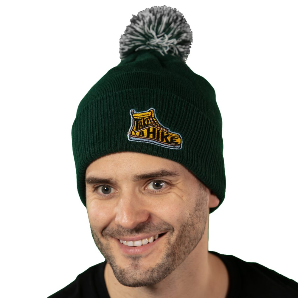 Diseña un gorro con pompón impreso y bordado Gorro con pompón personalizado