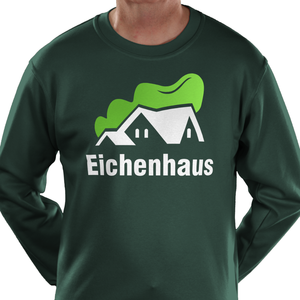 Gestalte ein bedrucktes und besticktes Uneek Eco Sweatshirt Personalisiertes Uneek Eco Sweatshirt