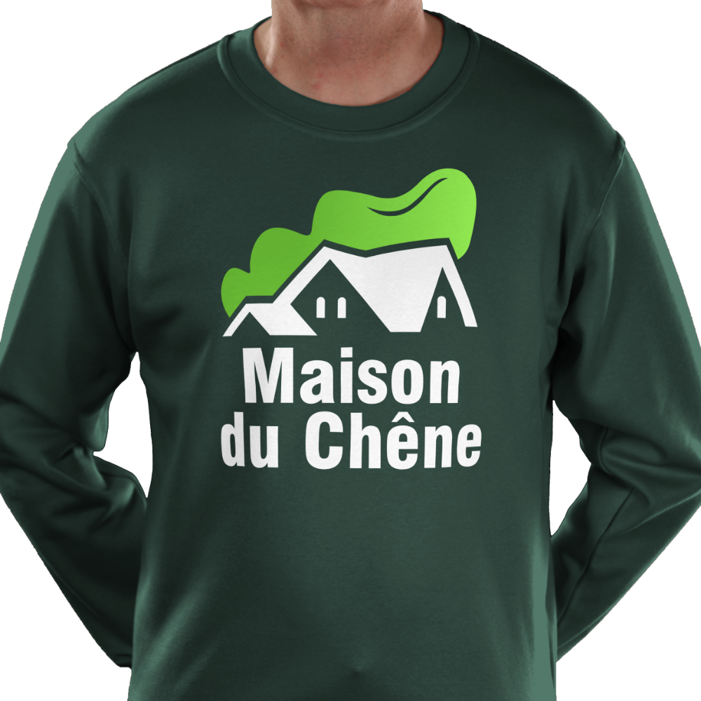 Personnalisez un Sweat sans capuche Eco Uneek imprimé ou brodé Sweat sans capuche Eco Uneek personnalisé