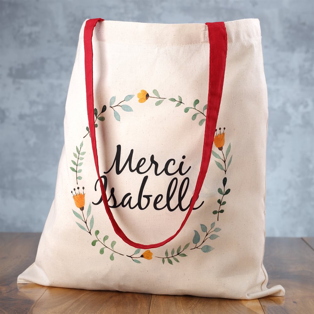 Sac Fourre-Tout Contrasté Personnalisé sacs fourre-tout personnalisés à lanières colorées