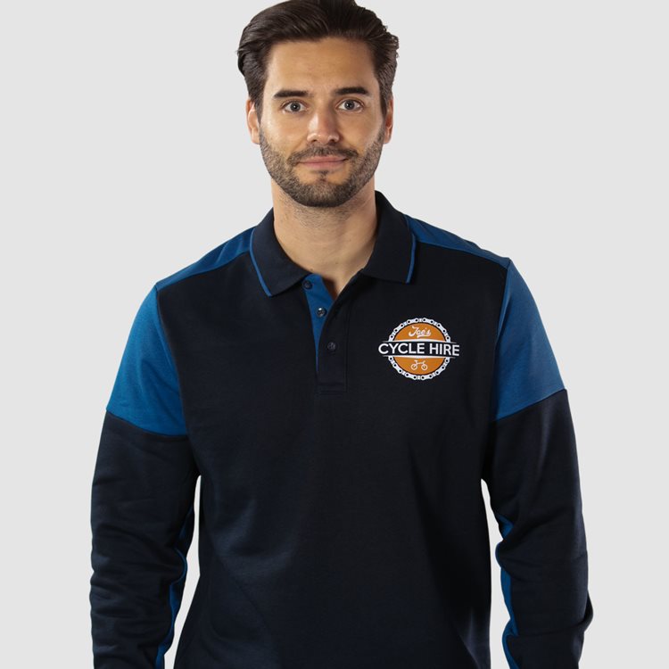 Printer Prime Long Sleeve Polo Sweatshirt Printer Prime Long Sleeve Polo Sweatshirt