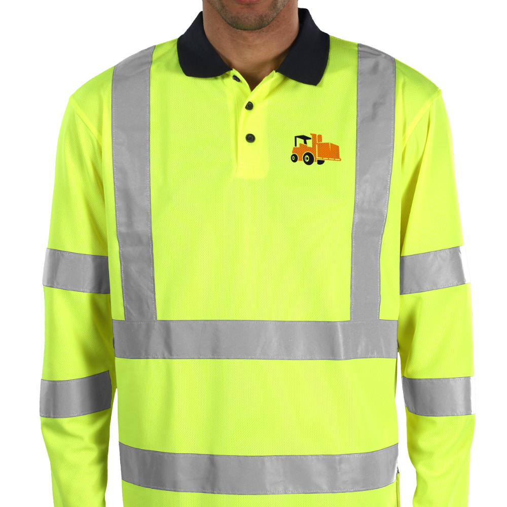 Diseña un polo RTX Hi-Vis estampado y bordado Polo personalizado Pro RTX Hi-Vis