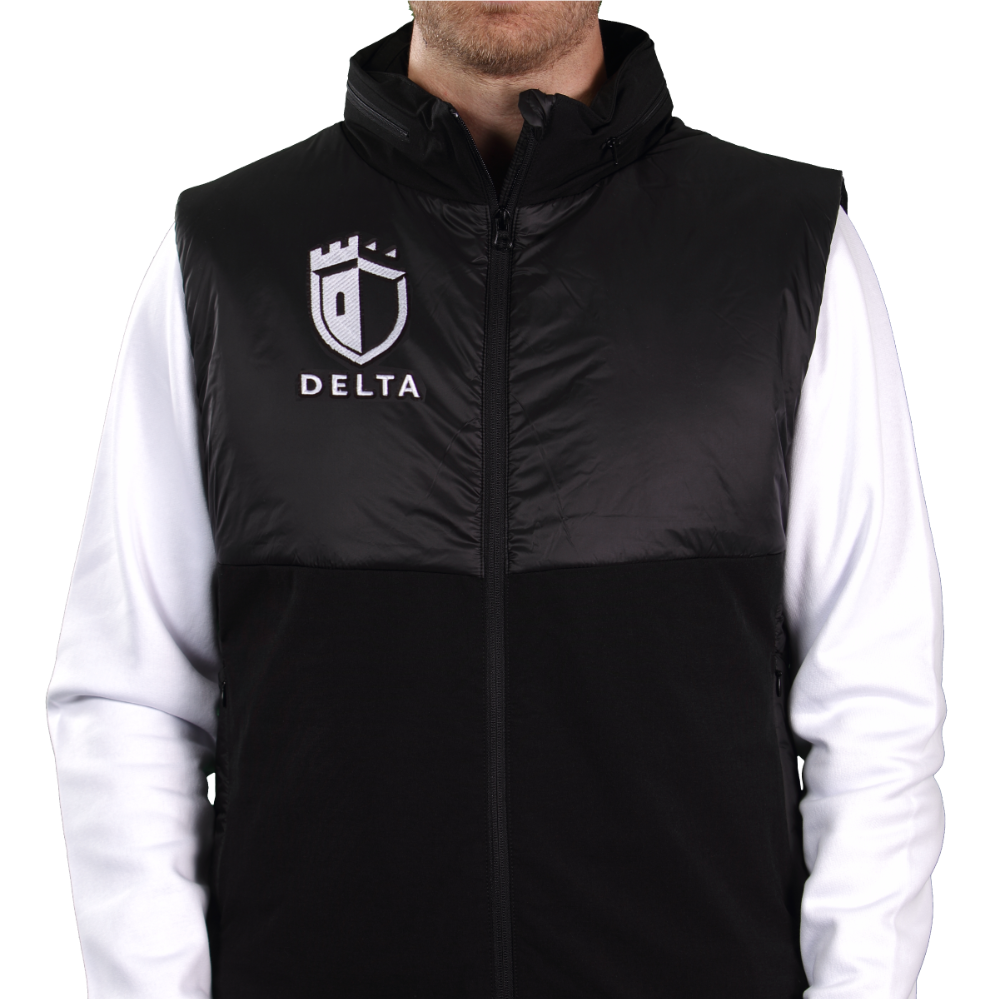 Gestalte eine bestickte TriDri® isolierte Hybrid-Weste Personalisierte TriDri® isolierte Hybrid-Weste