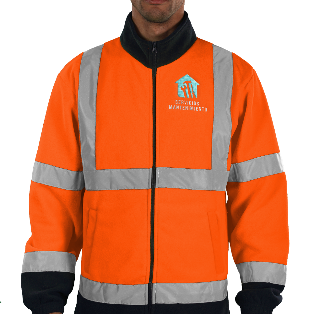 Diseña tu forro polar Hi-Vis personalizado con bordado Forro polar personalizado Pro RTX Hi-Vis Full Zip