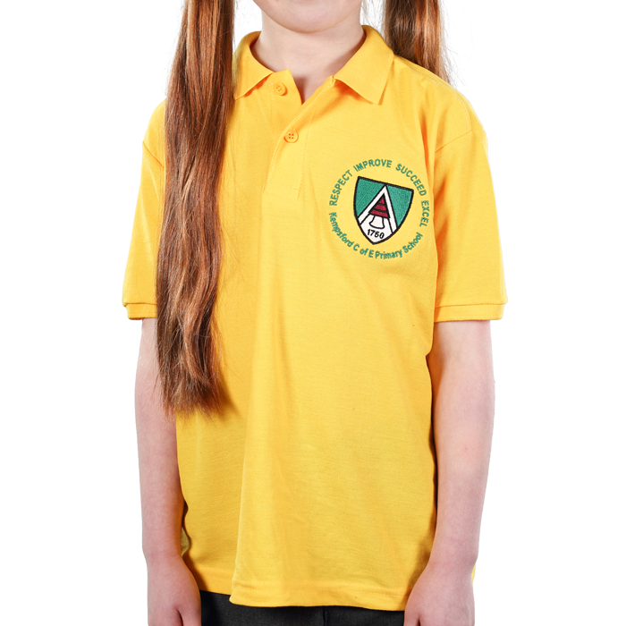 Kempsford Yellow Polo Printing Preview Custom Kempsford Yellow Polos Preview
