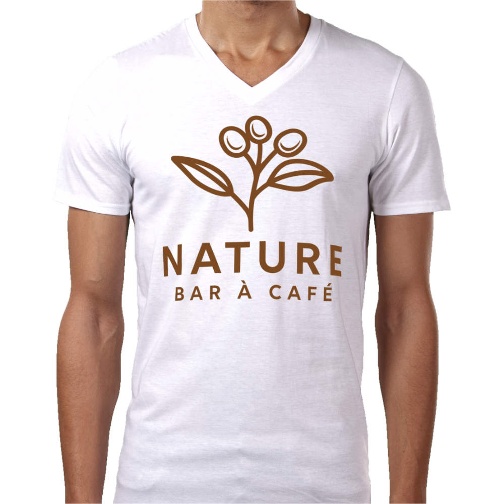 Créez vos T-Shirt Col V Budget Homme T-Shirt Blanc Col V Budget