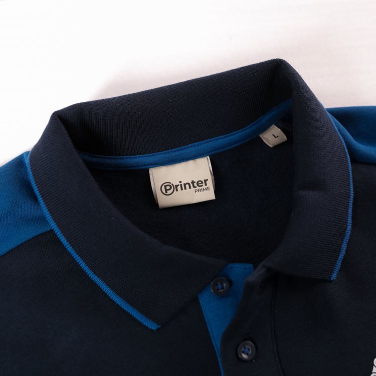 Printer Prime Long Sleeve Polo Sweatshirt Printer Prime Long Sleeve Polo Sweatshirt
