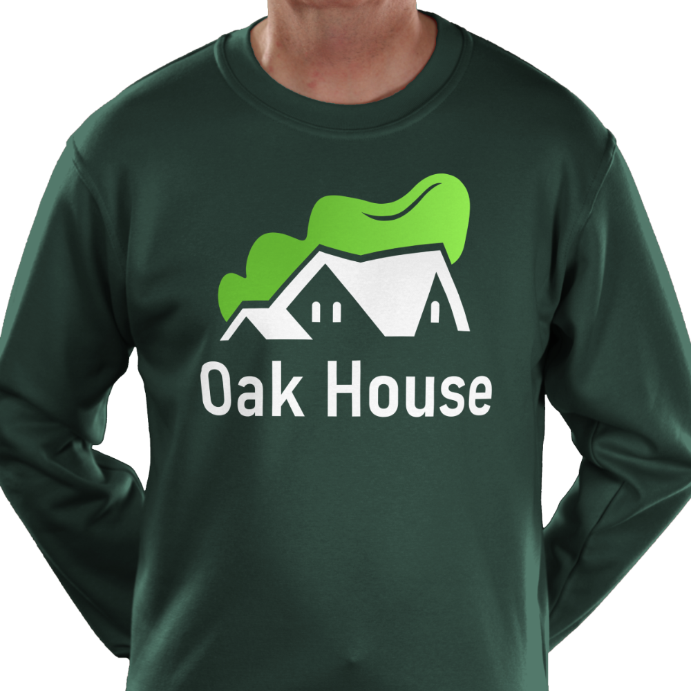 Gestalte ein bedrucktes und besticktes Uneek Eco Sweatshirt Personalisiertes Uneek Eco Sweatshirt