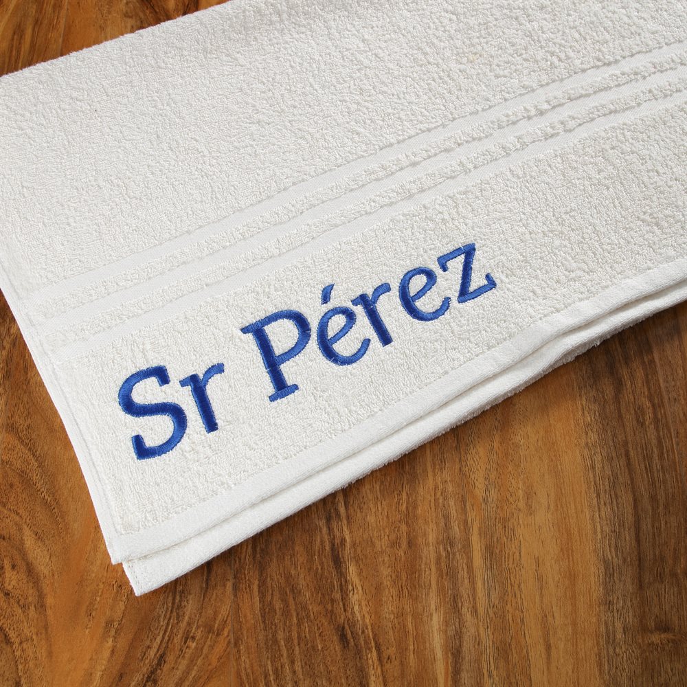 Toallón de baño con bordado personalizado Toallón de baño personalizado